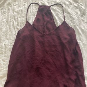 Maroon Vneck Tank